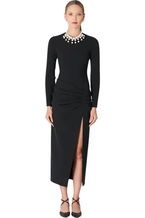 Carolina Herrera Kjole, Dame, Sort, XS, Midi Kjole
