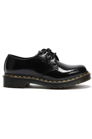 Dr. Martens Sko, Dame, Sort, 37 EU, Læder, Distressed Patent Ballerina Sko