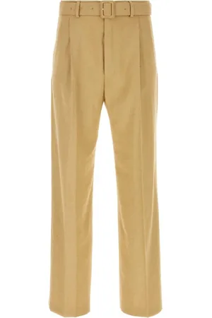 DRIES VAN NOTEN Bukser, Herre, Brun, L, Uld, Viskose Blend Camel Bukser