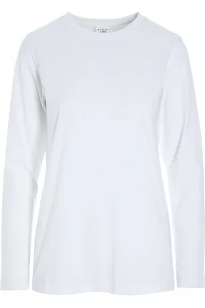 Bitte Kai Rand Top, Dame, Hvid, XS, Bomuld, Hvid Bomuldsbluse Osaka Stil