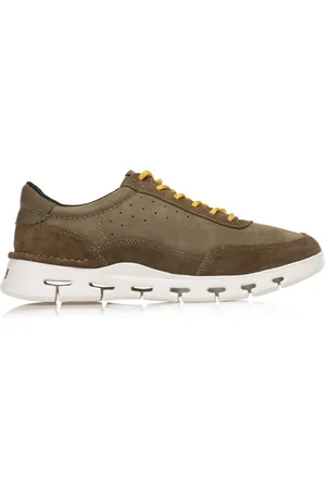 Clarks Sko, Herre, Grøn, 42 EU, Læder, Nature X One Sneaker