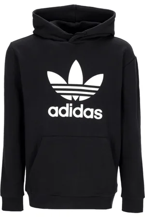 adidas Sweathshirts & Hoodies, Herre, Sort, L, Bomuld, Klassisk Trefoil Hoodie Letvægts Sweatshirt