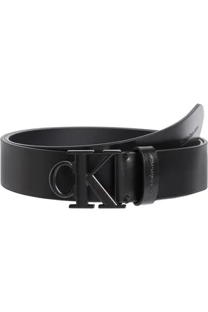Calvin Klein Tilbehør, Herre, Sort, 95 CM, Læder, Rundt læderbælte