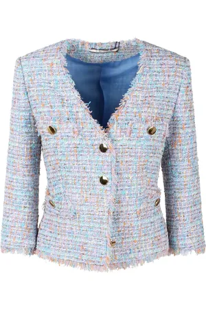 TAGLIATORE Jakke, Dame, Flerfarvet, L, Tweed, Dharma Tweed Jakke