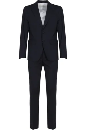 Dsquared2 Jakkesæt, Herre, Blå, S, Uld, Navy Stretch Uldkjole