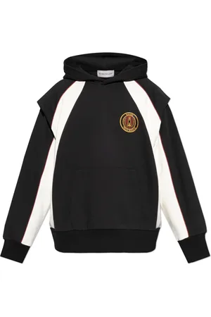 Moncler Sweathshirts & Hoodies, unisex, Sort, XS, Bomuld, Hoodie