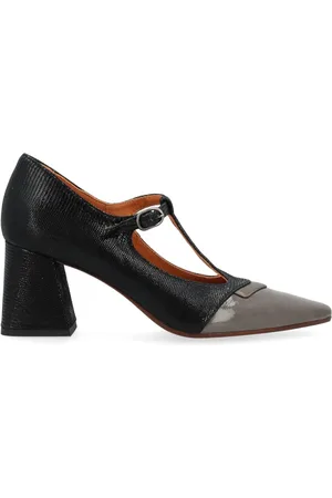 Chie Mihara Sko, Dame, Sort, 38 EU, Læder, Aumi-Gris Pumps