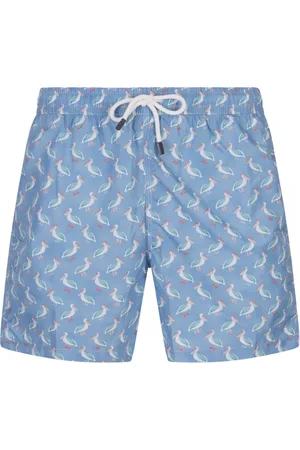 FEDELI Badetøj, Herre, Flerfarvet, XL, Blue Pelican Badeshorts