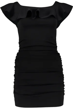 Céline Kjole, Dame, Sort, S, Uld, Flæse Mini Kjole