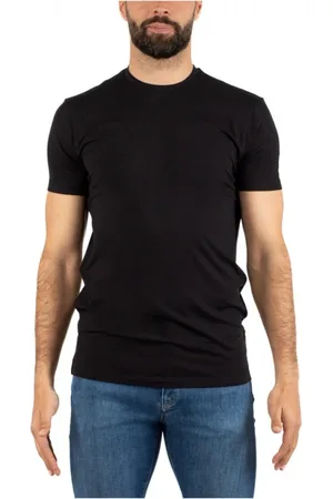 Emporio Armani Top, Herre, Sort, S, Uld, Stilfuld T-shirt