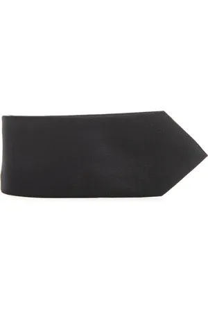 Emporio Armani Tilbehør, Herre, Sort, ONE SIZE, Glossy Silk Tie