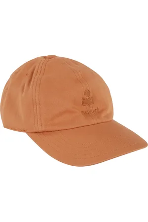 Isabel Marant Tilbehør, Dame, Gul, 57 CM, Bomuld, Orange Visor Cap med Front Logo