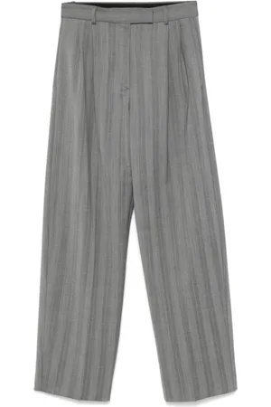 Sportmax Bukser, Dame, Grå, XS, Wide Bukser