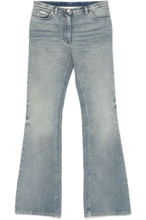 Courrèges Jeans, Dame, Blå, W27, Denim, Bootcut Denim Jeans