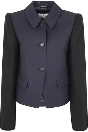 Maison Margiela Jakke, Dame, Blå, XS, Uld, Navy Jakke