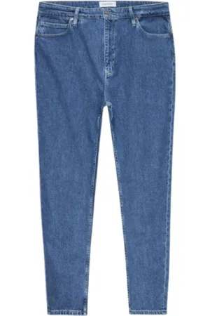 Calvin Klein Jeans, Dame, Blå, W26, Bomuld, High Rise Tapered Jeans