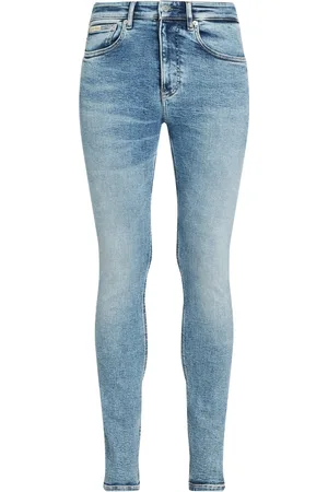 Calvin Klein Jeans, Herre, Blå, W30, Bomuld, Slim Fit Stretch Jeans