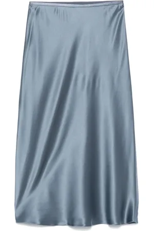 Max Mara Nederdel, Dame, Blå, M, Carnet Midi Skirt