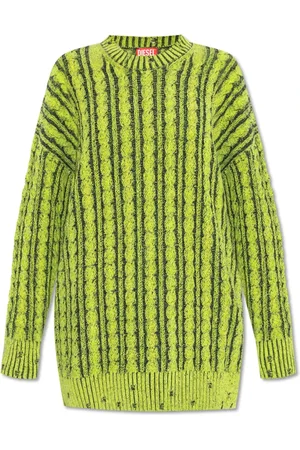 Diesel Strik, Dame, Grøn, S, Bomuld, M-Pantesse Sweater