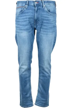 Tommy Hilfiger Jeans, Herre, Blå, W33, Bomuld, Klassiske jeans med strækbart stofblanding