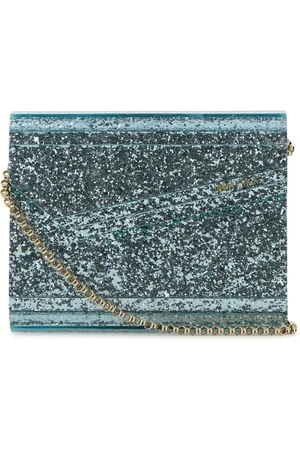 Jimmy Choo Taske, Dame, Blå, ONE SIZE, Uld, Akryl Candy Clutch Håndtasker