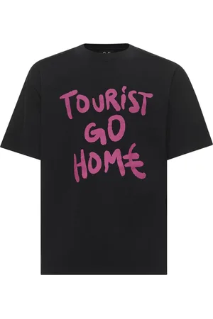 44 Label Group Top, Herre, Sort, L, Bomuld, Tourist Crewneck T-Shirt