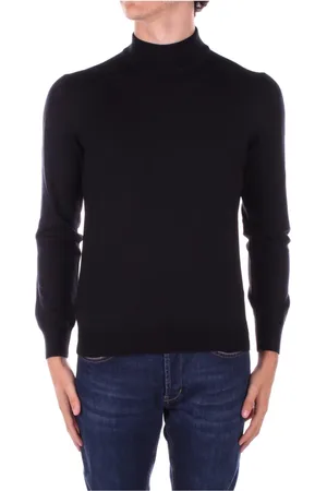 TAGLIATORE Strik, Herre, Sort, 3XL, Uld, Højhalset sweater