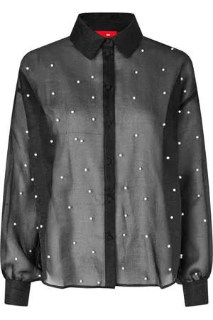 Crās Bluser & Skjorter, Dame, Sort, XS, Polyester, Gina Shirt