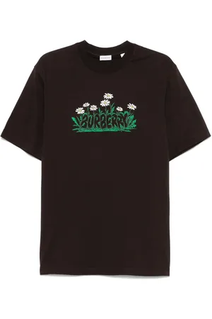 Burberry Top, Herre, Brun, M, Bomuld, Bomulds T-shirt