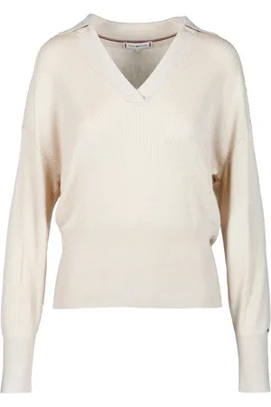 Tommy Hilfiger Strik, Dame, , L, Silkeblandet Strik Trøje