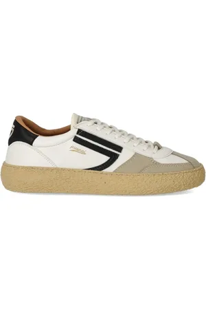 Puraai Sko, Herre, Hvid, 44 EU, Læder, Klassisk Pitch Sneaker Hvid Læder