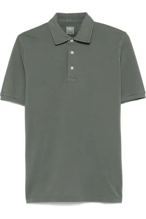 FEDELI Top, Herre, Grøn, 3XL, Bomuld, Klassisk Bomuldspolo