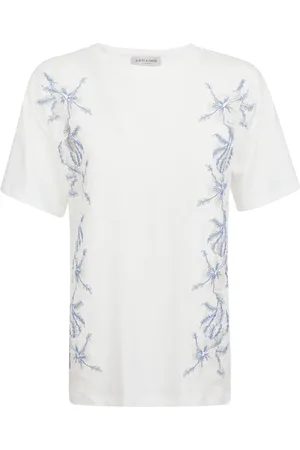 ERMANNO SCERVINO Top, Dame, Hvid, XS, Bomuld, Hvid T-shirt i bomuld