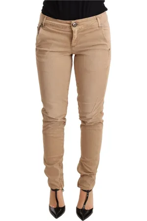 ERMANNO SCERVINO Bukser, Dame, Brun, W24, Denim, Low Waist Skinny Denim Bukser