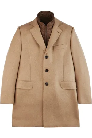 FAY Frakke, Herre, , S, Uld, Uld Cashmere Frakke med Aftagelig Vest