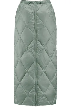 Bomboogie Nederdel, Dame, Grøn, M, Nylon, Lysende nylon nederdel med lynlås