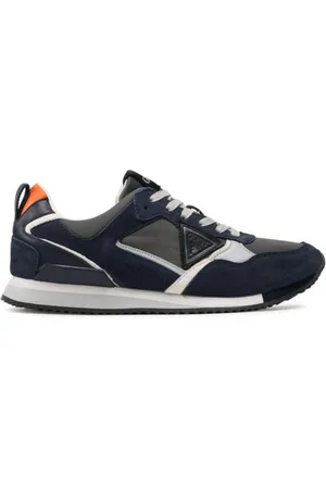 Guess Sko, Herre, Blå, 45 EU, Læder, Treviso Sneakers