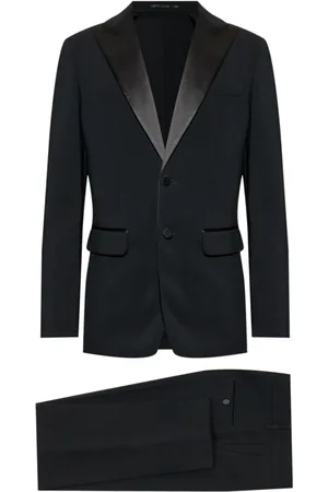 Dsquared2 Jakkesæt, Herre, Sort, M, Uld, Single Breasted Suit