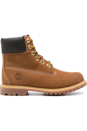 Timberland Sko, Dame, Brun, 36 1/2 EU, Læder, Brune Læder Vandtætte Snørestøvler