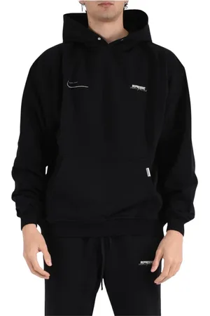 Represent Sweathshirts & Hoodies, Herre, Sort, S, Bomuld, Klub Patron Hættetrøje i Bomuld