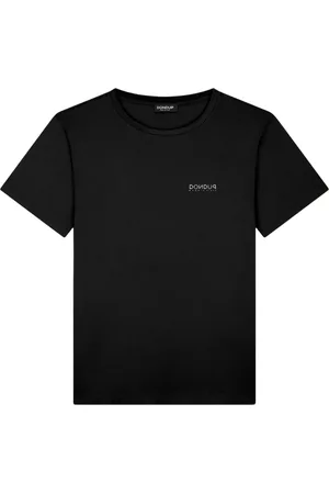 Dondup Top, Herre, Sort, M, Bomuld, Sort Bomuld Logo Print T-shirt