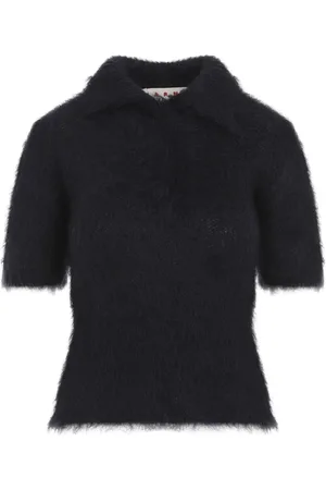 Marni Top, Dame, Sort, 2XS, Mohair Polo