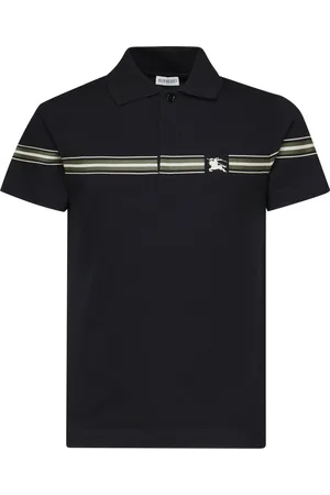 Burberry Top, Herre, Blå, L, Bomuld, Polo Shirt med tern