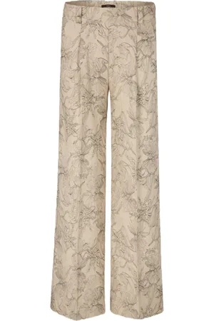 Windsor Bukser, Dame, , XL, Print Palazzo Bukser i -Black