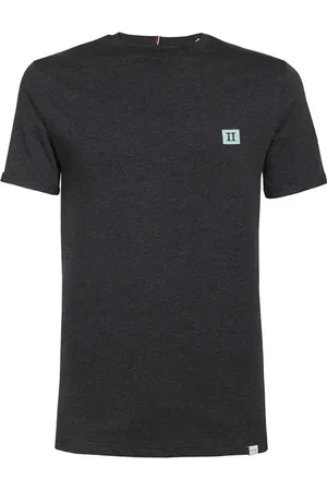 Les Deux Top, Herre, Blå, S, Bomuld, Ribbet bomulds T-shirt