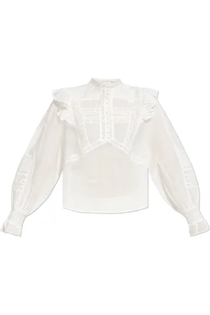 AllSaints Bluser & Skjorter, Dame, Hvid, 2XS, Bomuld, Top Heather