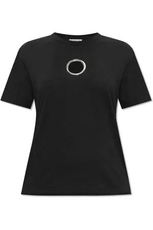 Moncler Top, Dame, Sort, S, Bomuld, Kortærmet T-shirt