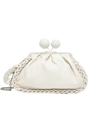 Max Mara Taske, Dame, Hvid, ONE SIZE, Uld, Medium Pasticcino Taske