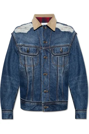 Maison Margiela Jakke, Herre, Blå, XS, Denim, Vintage Effect Denimjakke