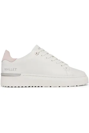 Mallet Sko, Herre, Hvid, 37 EU, Læder, Lite Pink Tab Damesneakers